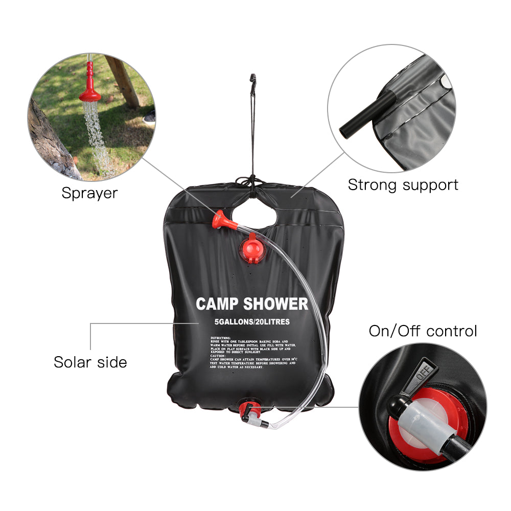 SunShower: Solar-Powered Camping Shower