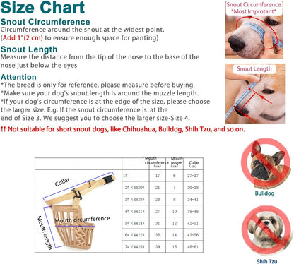 Product Number 25 / SafeSnout™ Basket Dog Muzzle