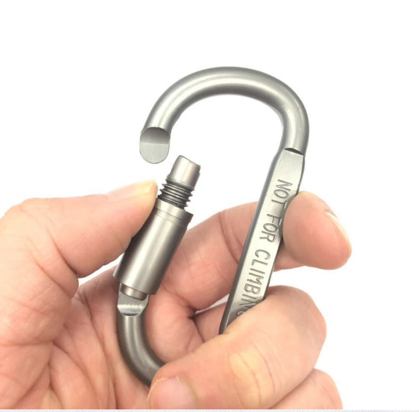 Portable aluminum carabiner