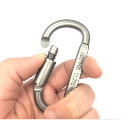 Portable aluminum carabiner