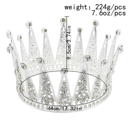 Fashion Bridal Hair Accessories Alloy Hollow Diamond Crown