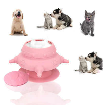 Puppy Feeder With 4 Teats Puppy Bottles For Nursing Silicone Puppies Milk Feeder For Kittens Puppies Rabbits Cat Dog Bowls Pet Products