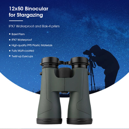 Portable 12x50 IPX7 Waterproof SA203 Binoculars